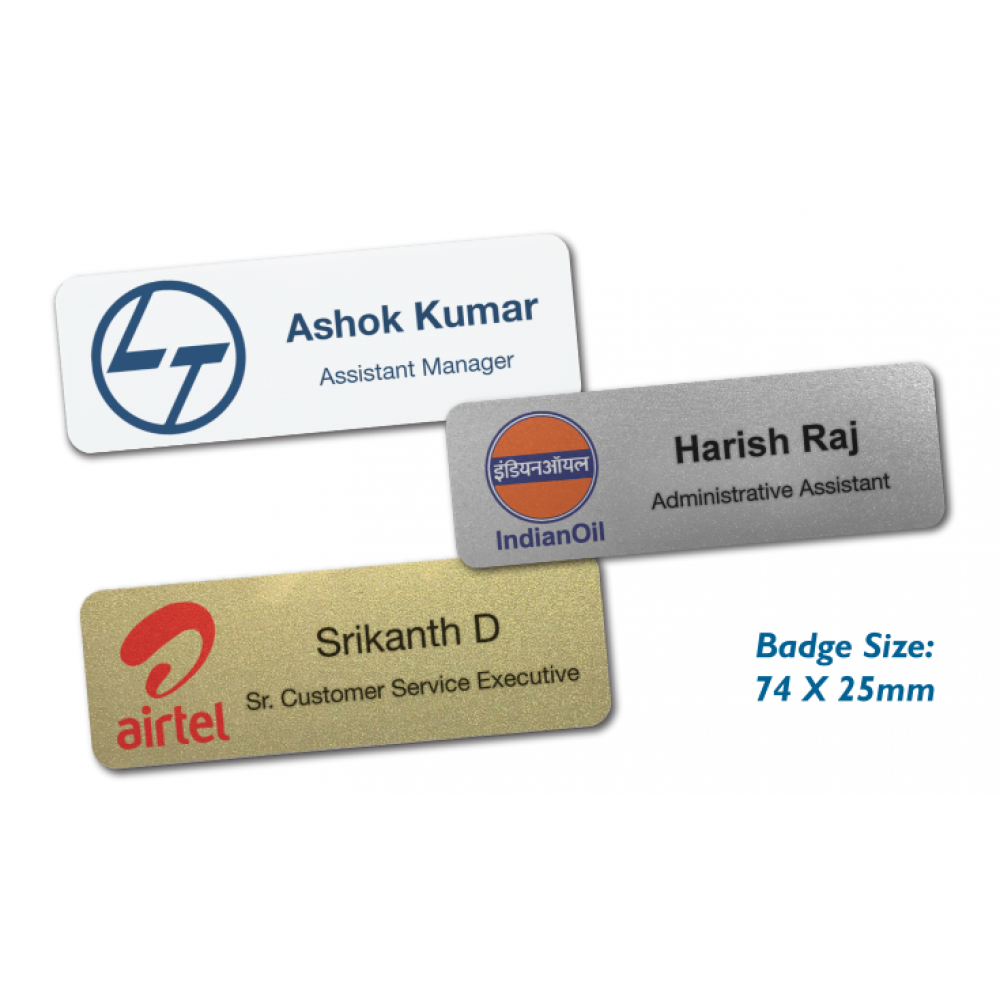 Rectangle Name Badge