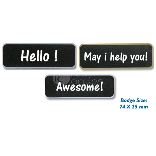 Chalkboard Name Badge without Logo