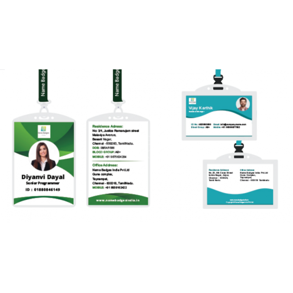 Standard ID Cards and Lanyards Set