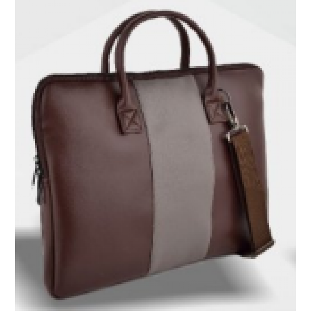 RC 06 Leather Laptop sleeve bag-Brown
