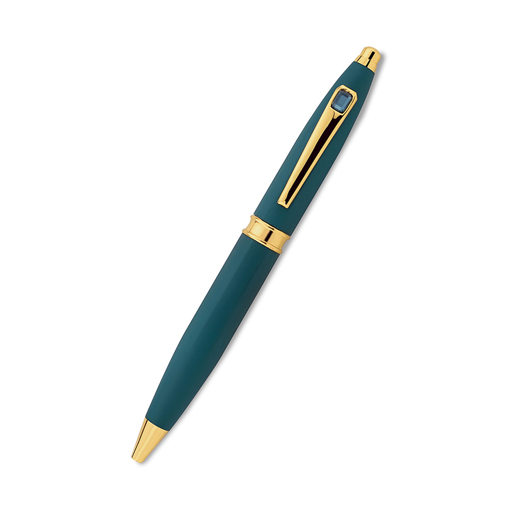 RC 32 - Green Stone Metal Pen