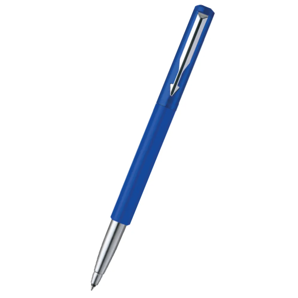 RC 45 - Parker Vector Metallic Roller Ball Pen GT Silver