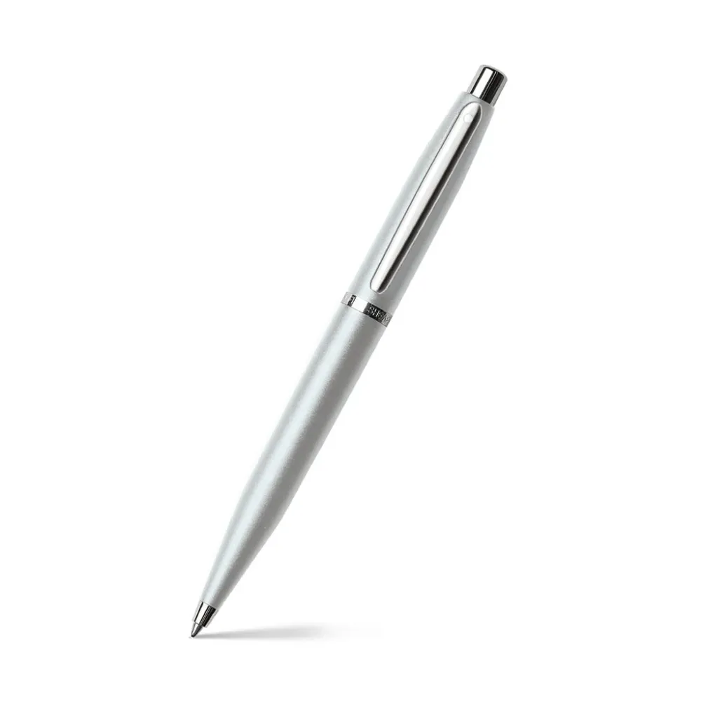 RC 57 - Sheafer VFM Strobe Silver Ballpoint Pen with Polished