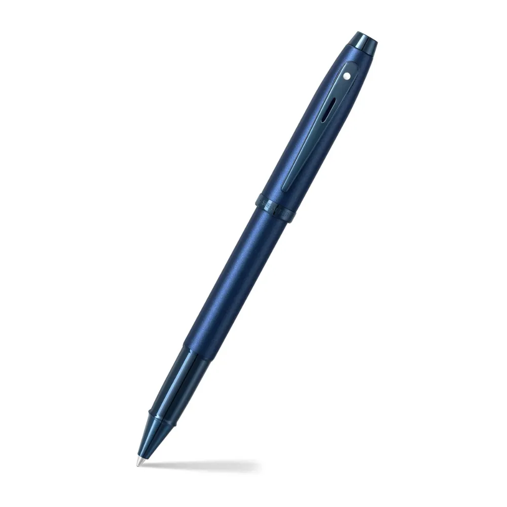 RC 58 - Sheaffer 100 Satin Blue Lacquer Rollerball Pen
