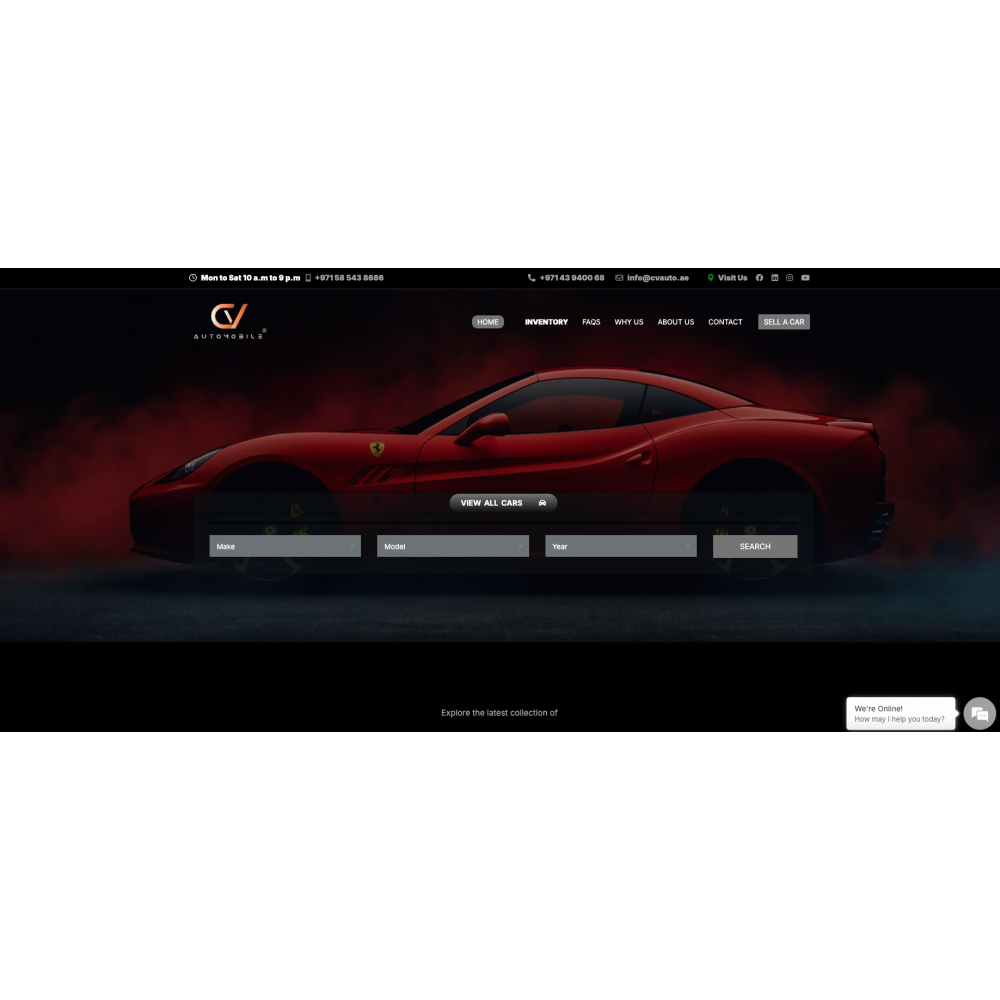 CV Automobile - Website