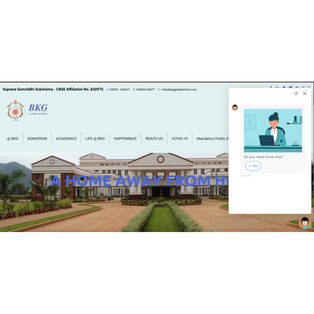 BKG Global School - Website