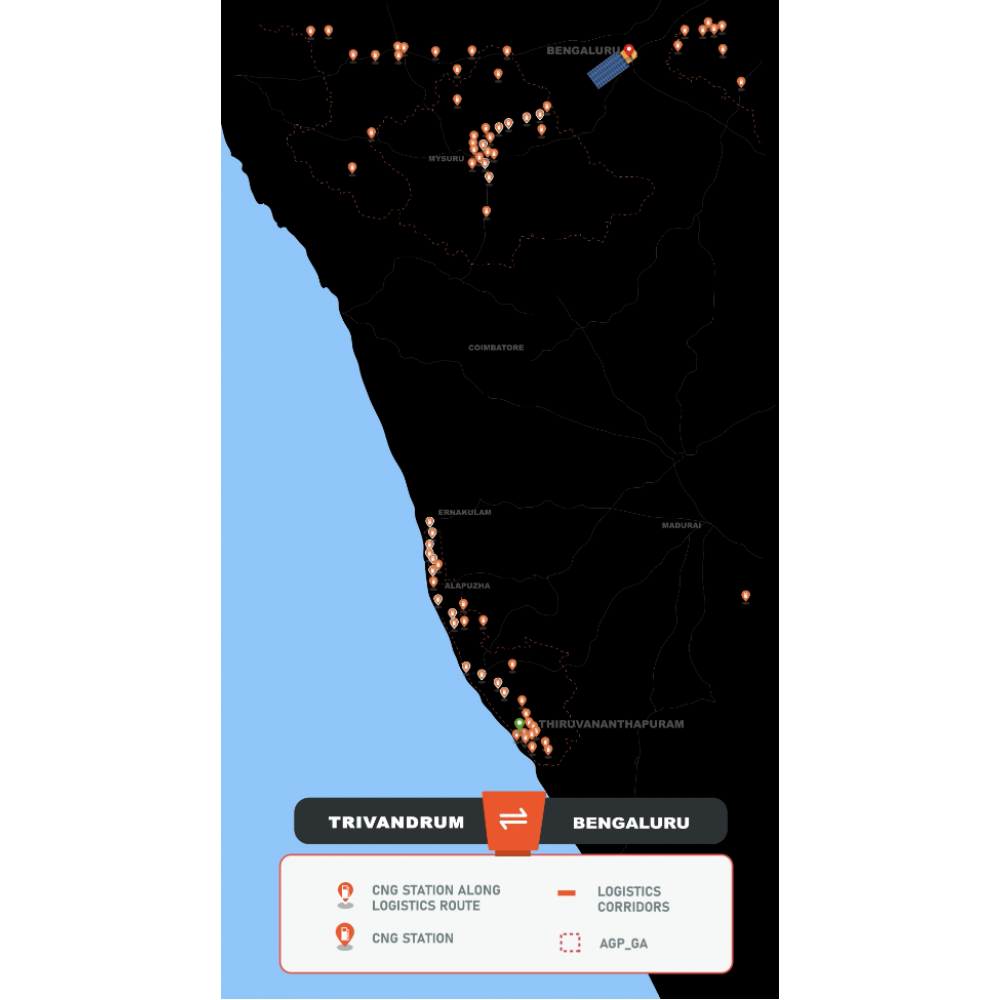 Tanker Lorry Map Animation Video 1