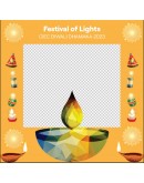 Diwali Cutout - Purple