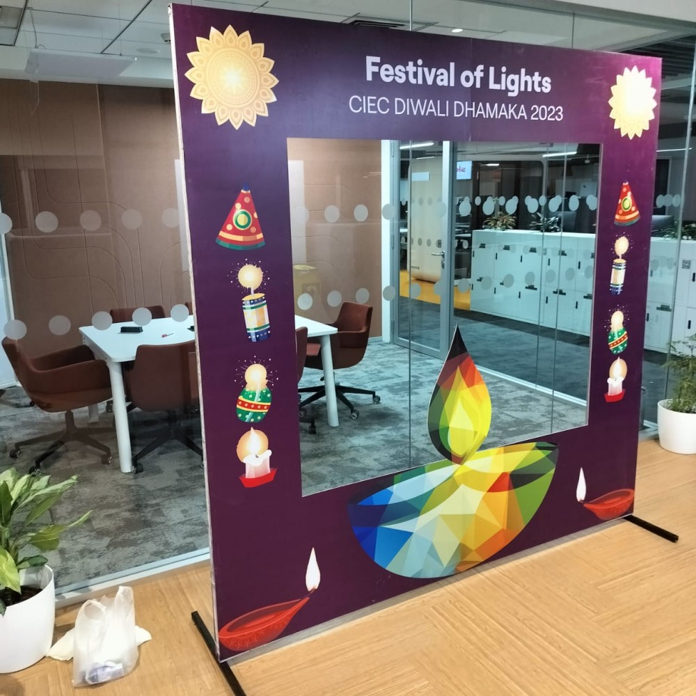 Diwali Cutout - Purple