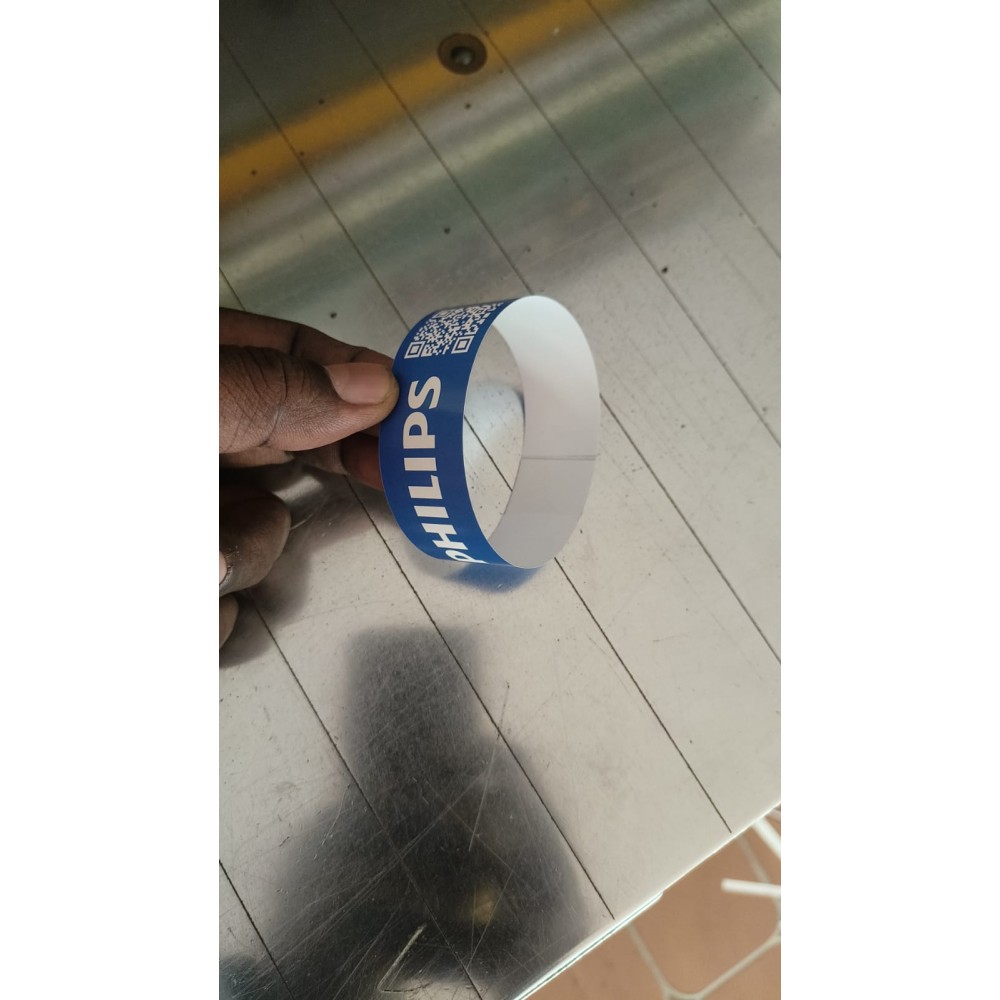 Paper Wrist Band with QR 