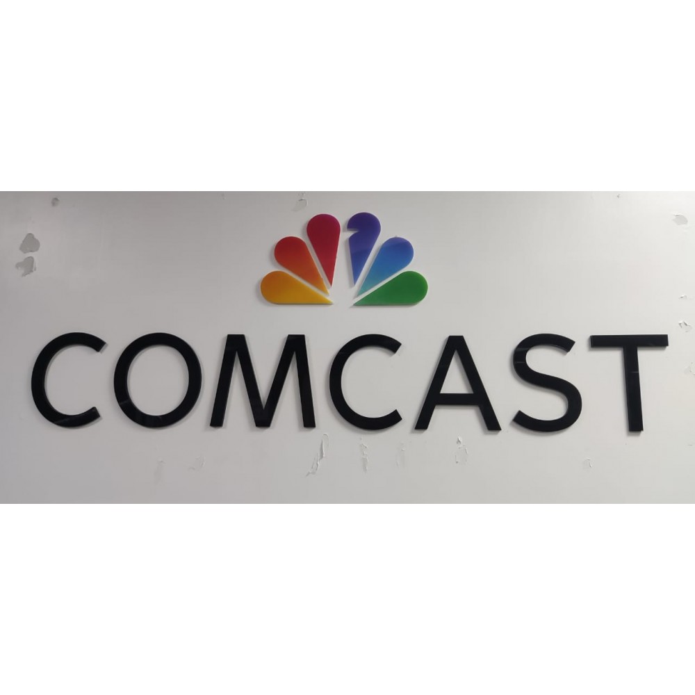 Acrylic Cut Letter - Comcast 