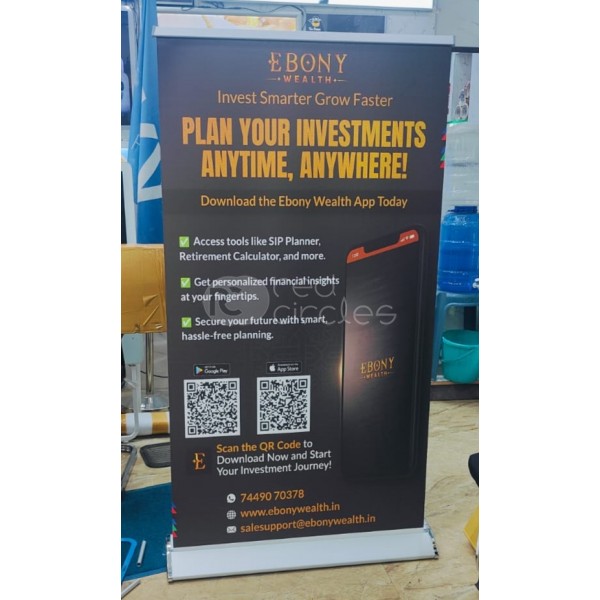 Broad Base Standee - Satin Print 3x6