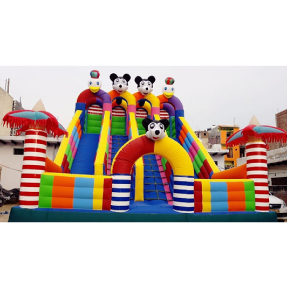 BIG INFLATABLE SLIDING & JUMPING CASTLE